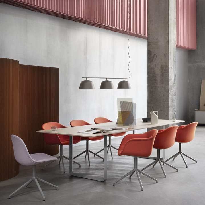 Tavolo da pranzo 70/70, 295x108 cm, Rovere affumicato massiccio, grigio Muuto