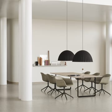 Tavolo da pranzo 70/70, 295x108 cm - Rovere impiallacciato, compensato, bianco - Muuto