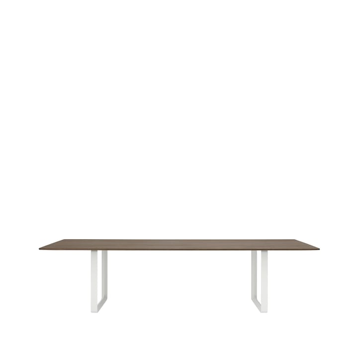 Tavolo da pranzo 70/70, 295x108 cm - Rovere massiccio affumicato, bianco - Muuto