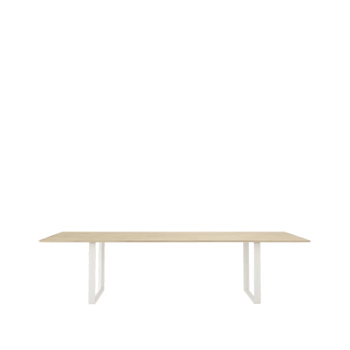 Tavolo da pranzo 70/70, 295x108 cm - Rovere massiccio, bianco - Muuto