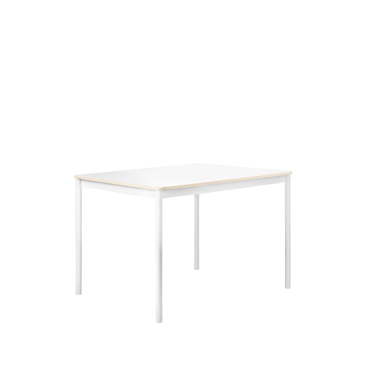 Tavolo da pranzo Base - Bianco, bordo in compensato, 140x80 cm - Muuto