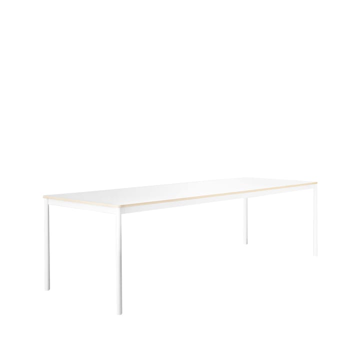 Tavolo da pranzo Base - bianco, bordo in compensato, 250x90 cm - Muuto