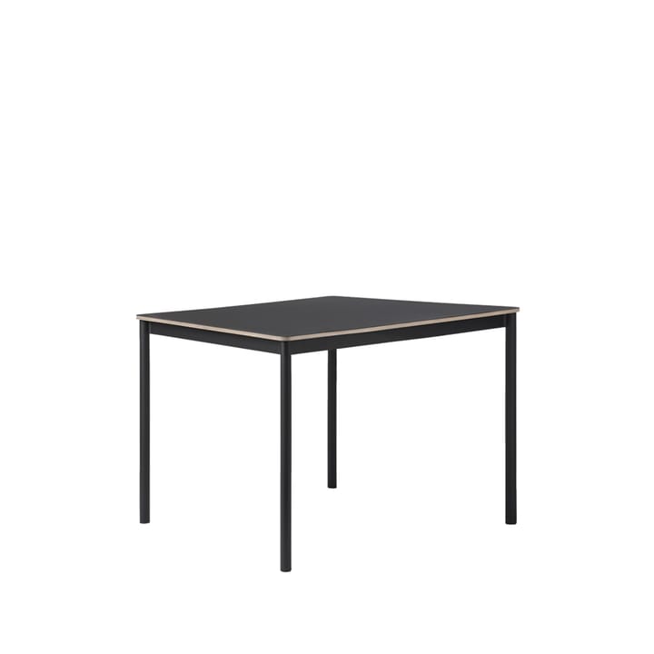 Tavolo da pranzo Base - nero, bordo in compensato, 140x80 cm - Muuto