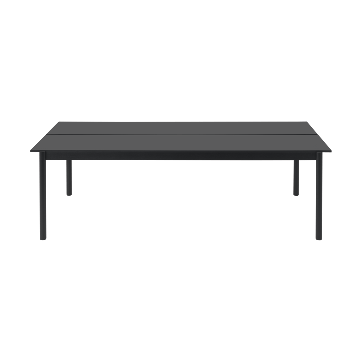 Tavolo da pranzo Linear System 110x240 cm - Black nanolaminate-black-black - Muuto