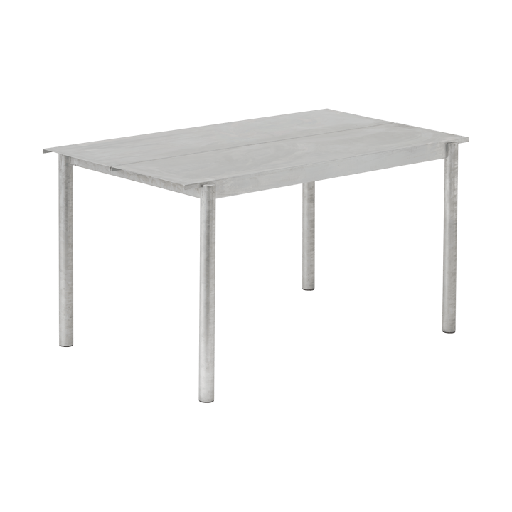 Tavolo Linear steel 140x75 cm - Warm galvanized steel - Muuto