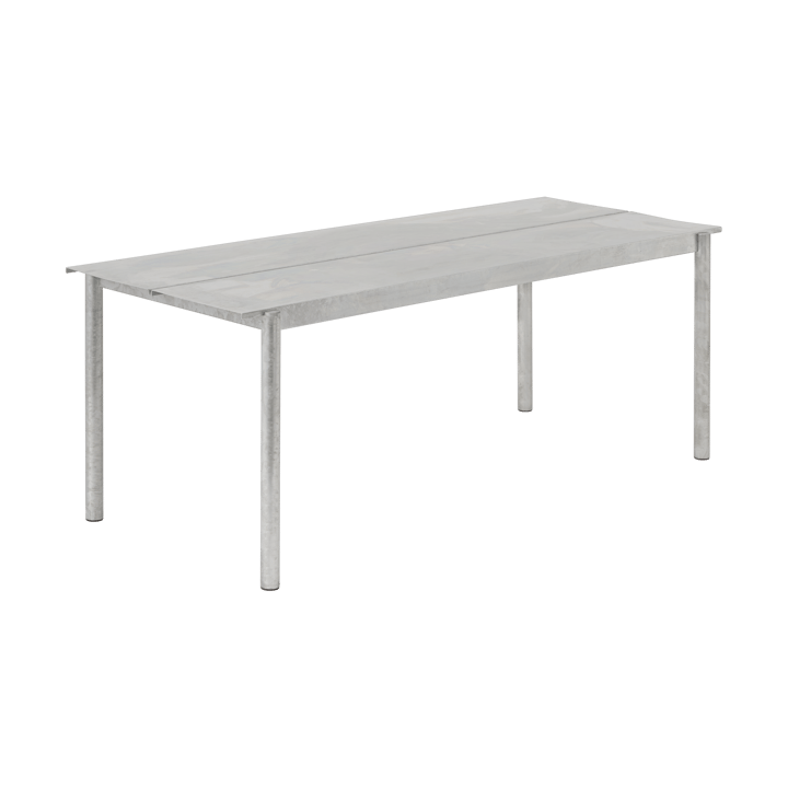 Tavolo Linear steel 200x75 cm - Warm galvanized steel - Muuto