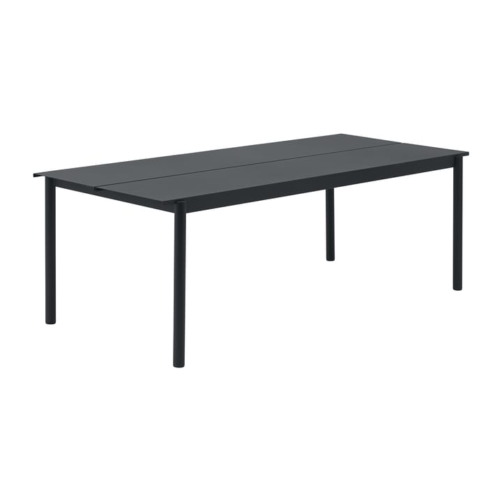 Tavolo Linear steel 220x90 cm - Black (RAL 7021) - Muuto