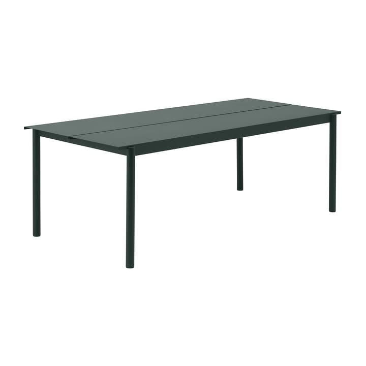 Tavolo Linear steel 220x90 cm - Dark green (RAL 6012) - Muuto