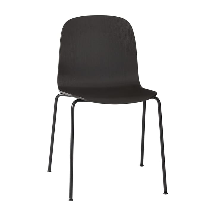 Visu Chair con base in acciaio - nero, nero - Muuto