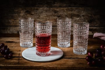 Bicchiere lungo Ethno 43,4 cl 4-pack - Trasparente - Nachtmann