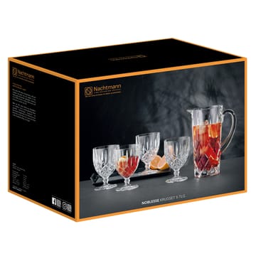 Set brocca e 4 pz bicchieri Noblesse - trasparente - Nachtmann