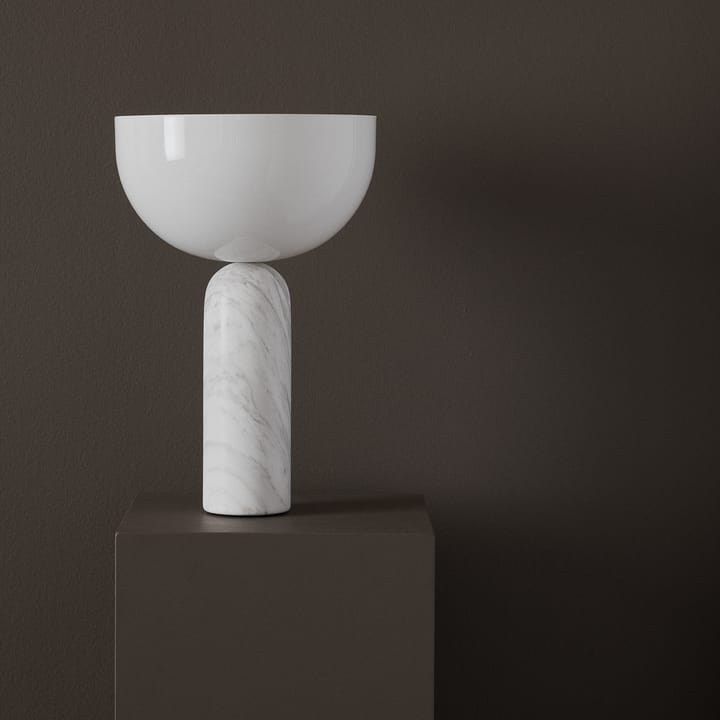 Lampada da tavolo Kizu grande, Marmo bianco New Works