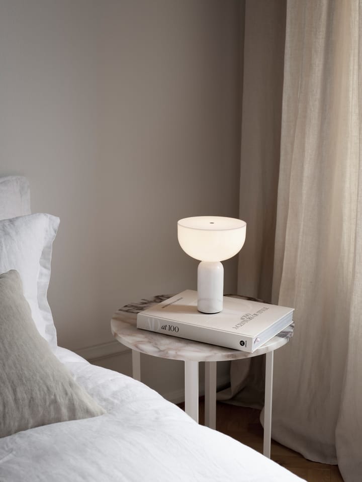 Lampada da tavolo Kizu Kizu portable, Marmo bianco New Works