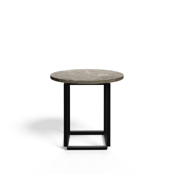 Tavolino Florence - marmo Gris du Marais, Ø 50 cm, base nera - New Works