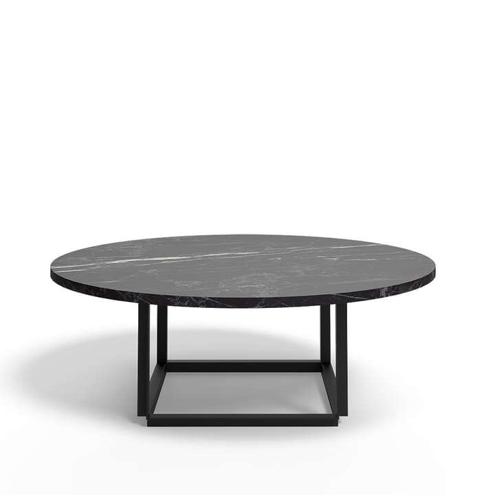 Tavolino Florence - marmo nero Marquina, Ø 90 cm, base nera - New Works
