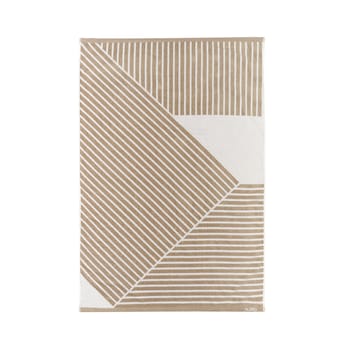 Asciugamano Stripes, 100x150 cm - Beige - NJRD