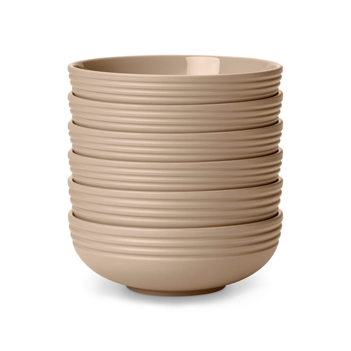 Ciotola Lines Ø 16 cm confezione da 6  - beige - NJRD