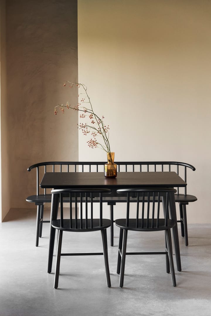 Sedia da pranzo VIOR, Rovere laccato nero NJRD