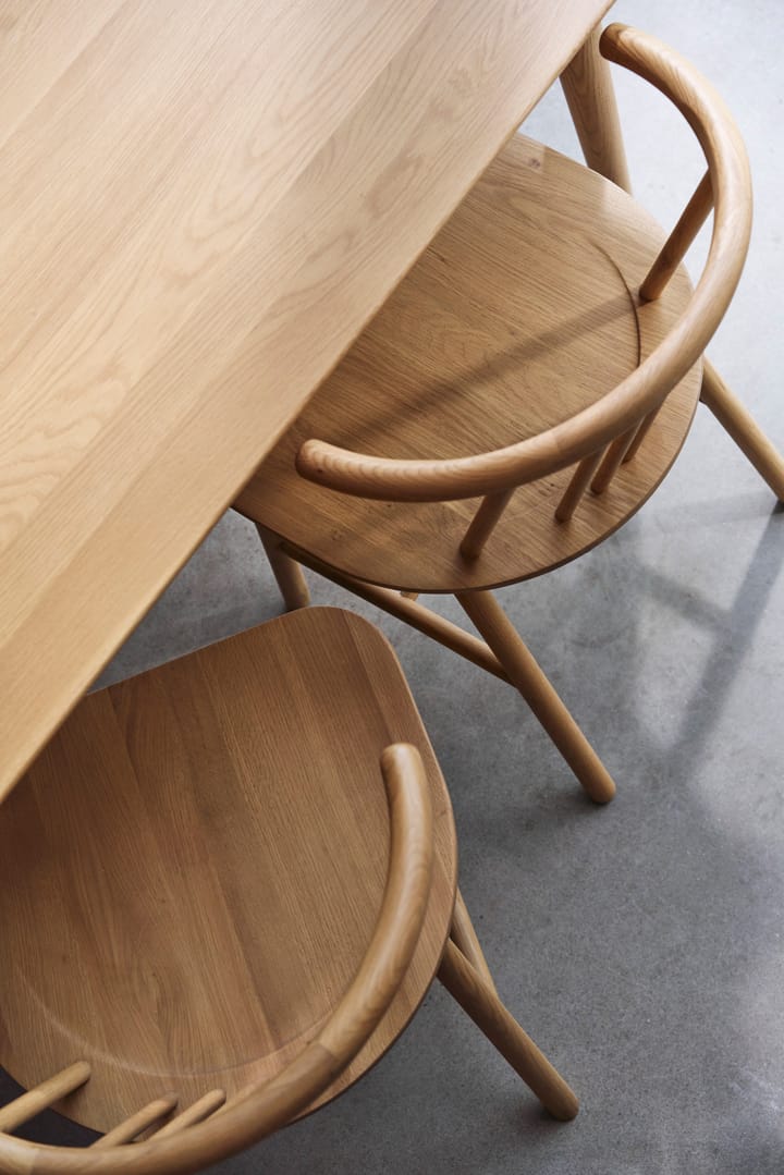 Sedia da pranzo VIOR, Rovere rivestito NJRD