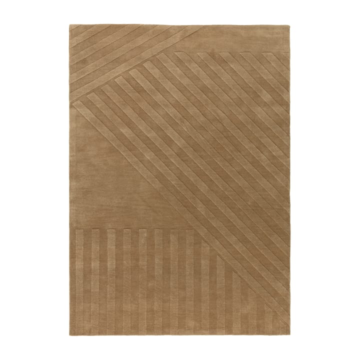 Tappeto in lana Levels a righe beige - 170x240 cm - NJRD