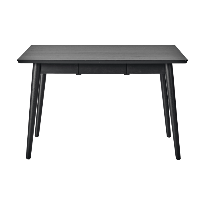 Tavolo da pranzo VIOR 90x120 cm - Rovere laccato nero - NJRD