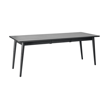 Tavolo da pranzo VIOR 90x200 cm - Rovere laccato nero - NJRD