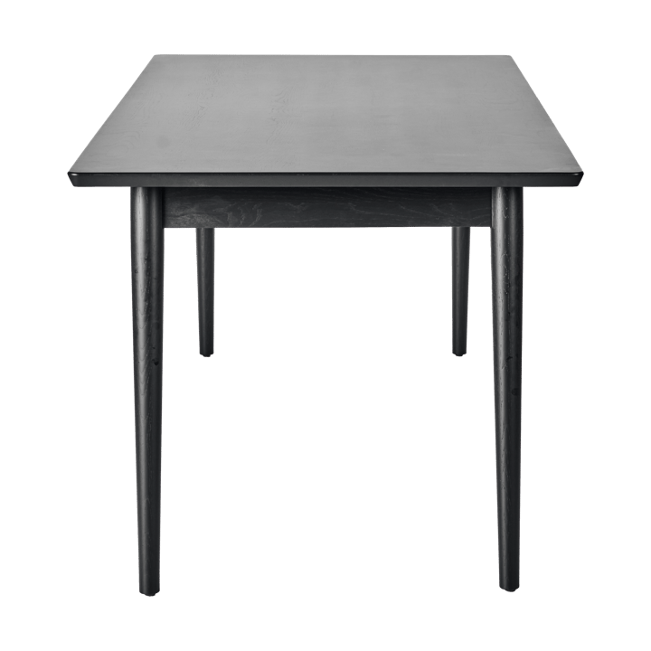 Tavolo da pranzo VIOR 90x200 cm, Rovere laccato nero NJRD