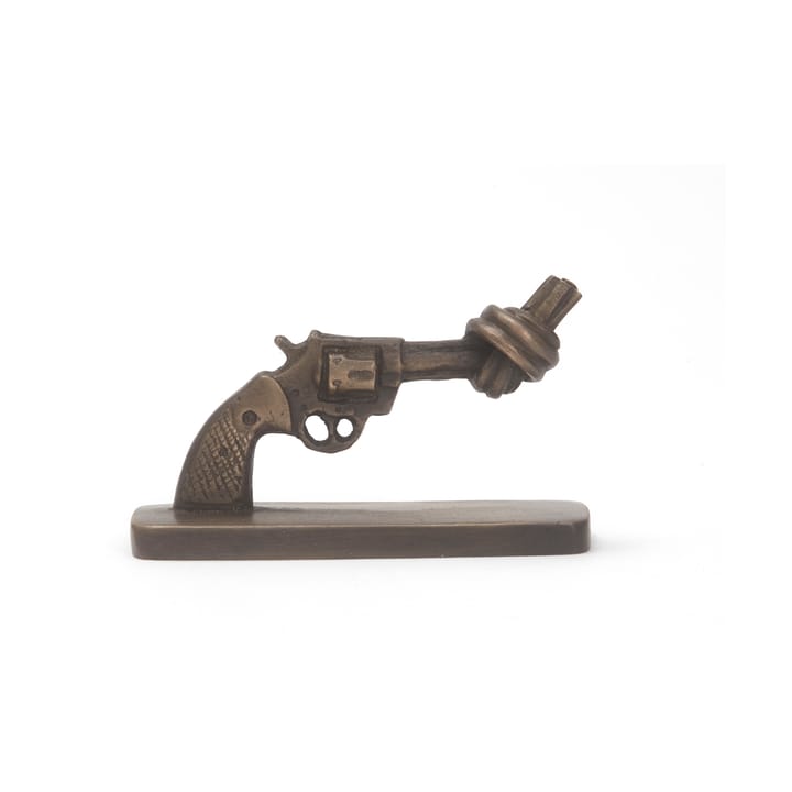 Pistola annodata mini 7 cm - Bronzo opaco - Non Violence