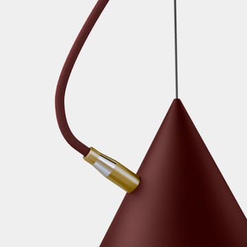 Lampada a sospensione Castor 20 cm - Bordeaux-rosso scuro-ottone - Noon