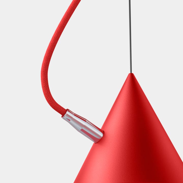 Lampada a sospensione Castor 20 cm, Rosso-rosso-argento Noon