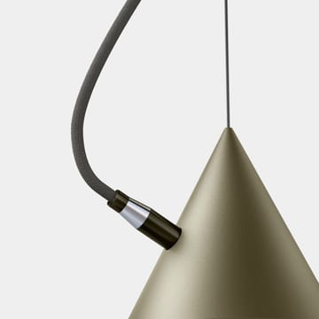 Lampada a sospensione Castor 40 cm - Grigio oliva-grigio scuro-nero - Noon