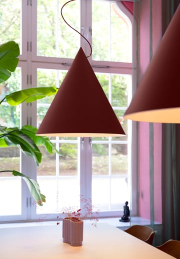 Lampada a sospensione Castor 60 cm - Bordeaux-rosso scuro-ottone - Noon