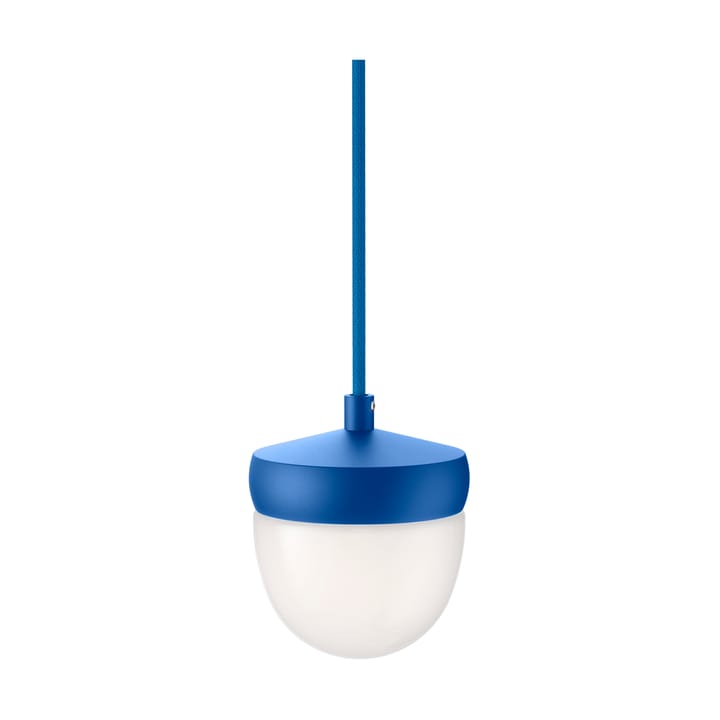 Lampada a sospensione Pan in vetro smerigliato 10 cm - Blu-blu - Noon