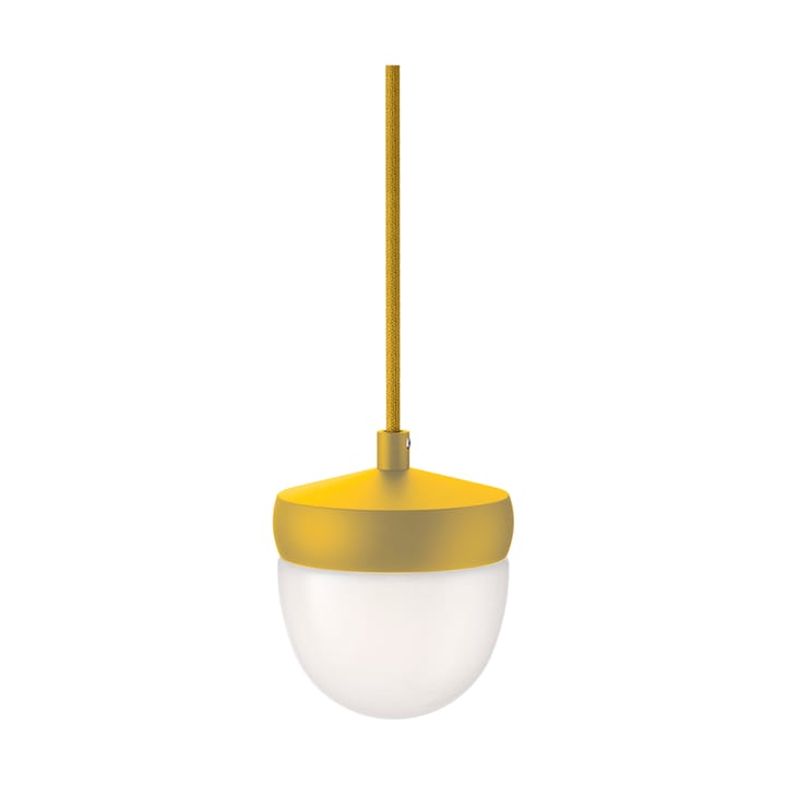 Lampada a sospensione Pan in vetro smerigliato 10 cm - Giallo dorato-giallo zolfo - Noon