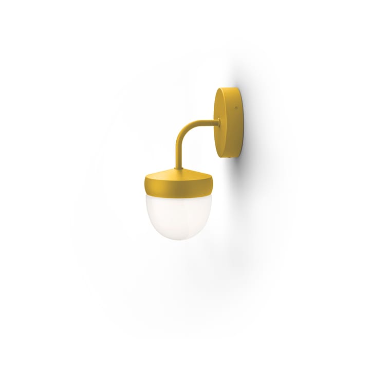 Lampada da parete Pan in vetro smerigliato 10 cm - Giallo dorato - Noon