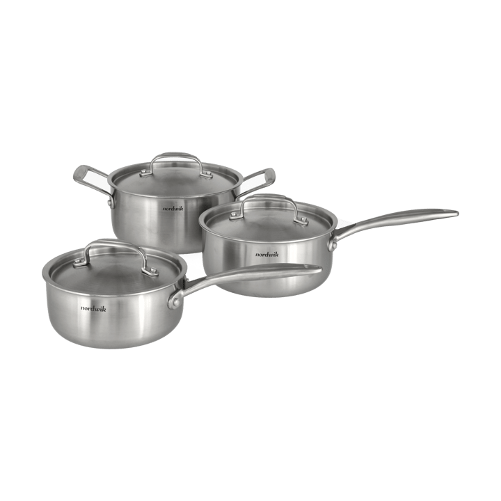 Set di pentole Nordwik 3 strati 3 pezzi - 1,5 l, 2 l, 3 l - Nordwik