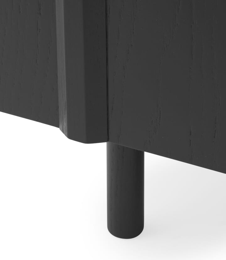 Credenza Rib 45x159 cm, Soft black Normann Copenhagen