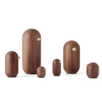 Figurina Little Bird walnut - 10 cm - Normann Copenhagen