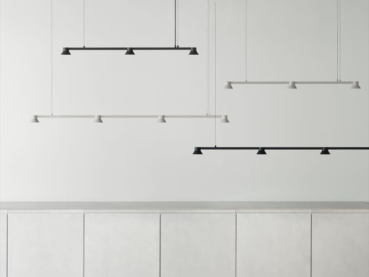 Lampada a sospensione lineare Hat piccola - Black - Normann Copenhagen