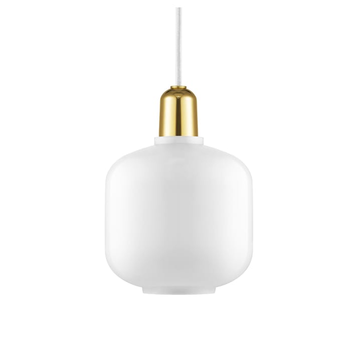 Lampada Amp piccola - bianco - ottone - Normann Copenhagen