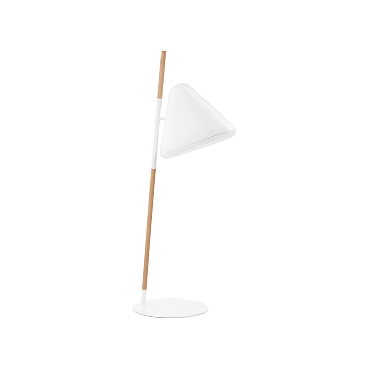 Lampada da terra Hello - Bianco, gambe in faggio - Normann Copenhagen