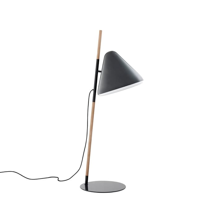 Lampada da terra Hello - Grigio, gambe in faggio - Normann Copenhagen