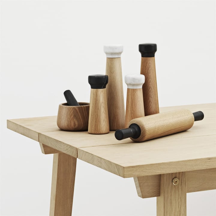 Macinapepe Craft, rovere, marmo nero, piccolo Normann Copenhagen