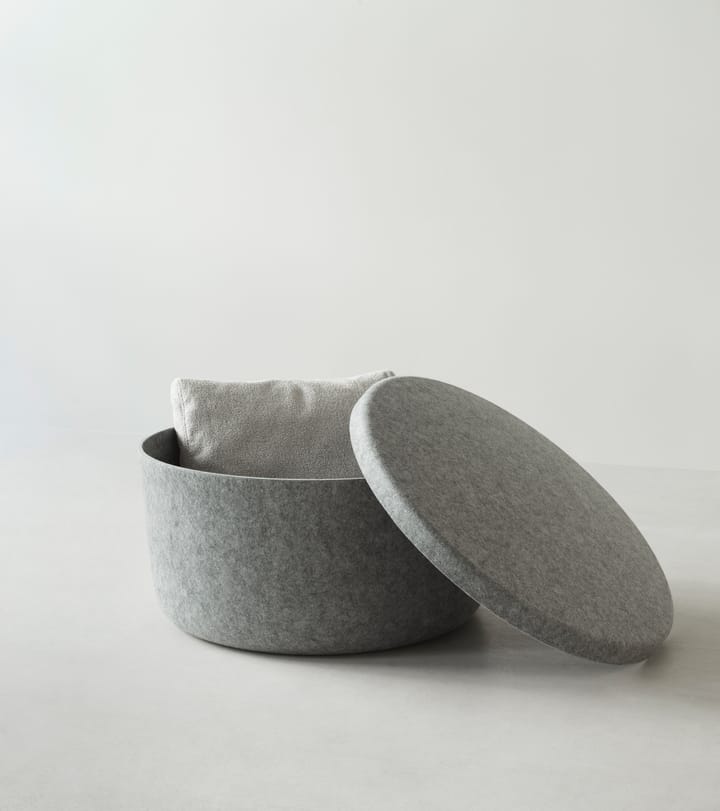 Poggiapiedi Hide Storage grande - Grigio - Normann Copenhagen