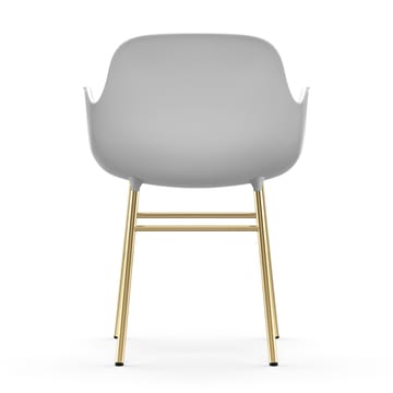 Poltrona con gambe in bronzo Form  - Bianco - Normann Copenhagen