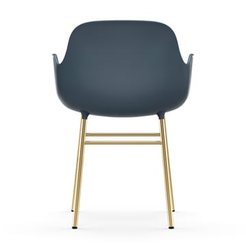 Poltrona con gambe in bronzo Form  - Blu - Normann Copenhagen