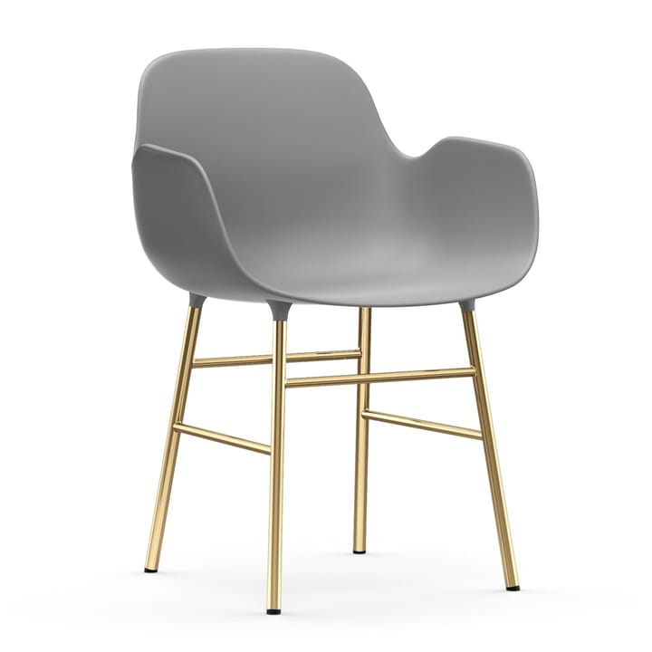 Poltrona con gambe in bronzo Form  - Grigio - Normann Copenhagen