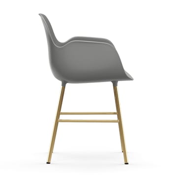 Poltrona con gambe in bronzo Form  - Grigio - Normann Copenhagen