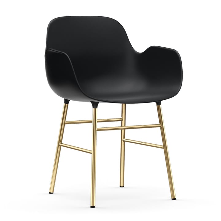 Poltrona con gambe in bronzo Form  - Nero - Normann Copenhagen