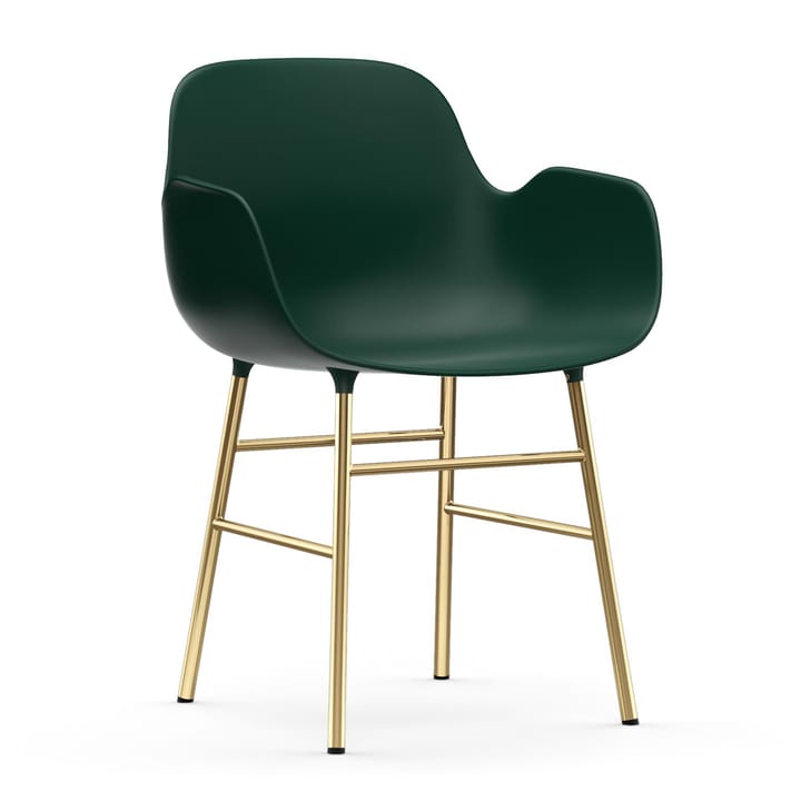 Poltrona con gambe in bronzo Form  - Verde - Normann Copenhagen